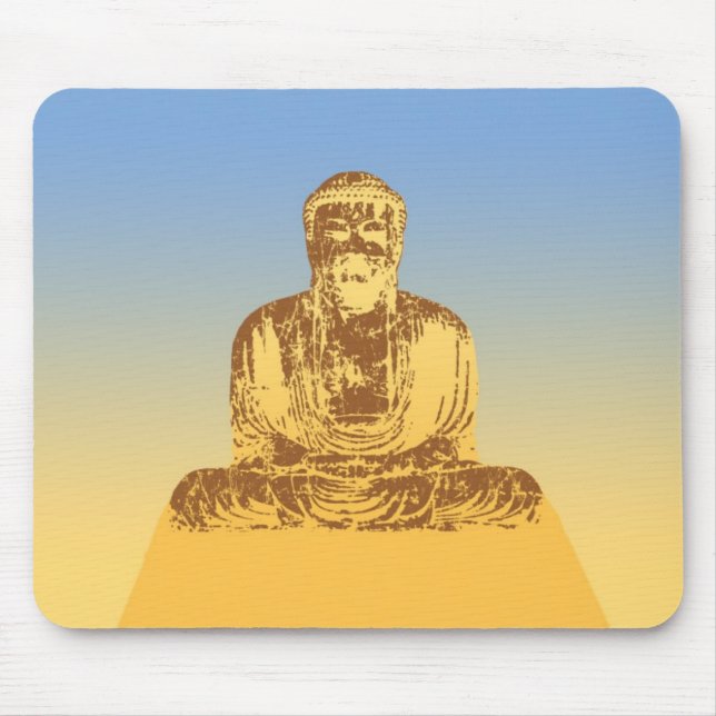Tapis De Souris Graphique de Bouddha (Devant)