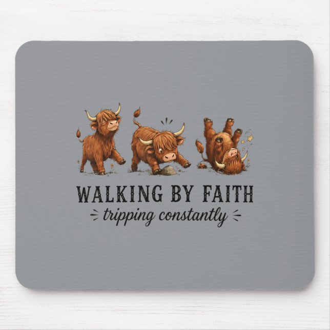 Tapis De Souris Graphique de marche (Devant)