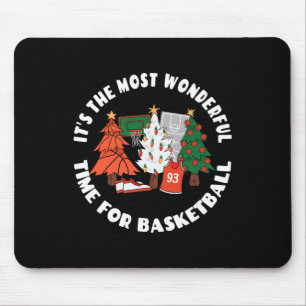 Tapis De Souris Graphique de Noël de basket-ball - Pl de basket-ba
