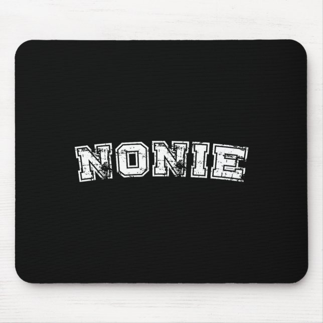Tapis De Souris Graphique de style universitaire classique nonie (Devant)