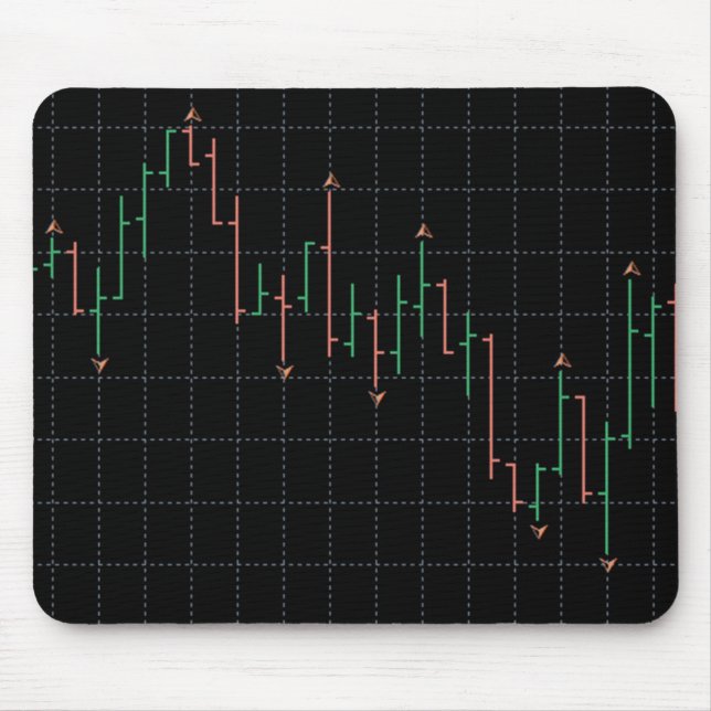 Tapis De Souris Graphique d'échange de devises du marché stock (Devant)