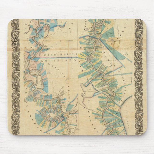 Tapis De Souris Graphique du Mississippi inférieur (Devant)