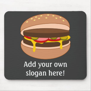 Tapis De Souris Graphique Hamburger personnalisable