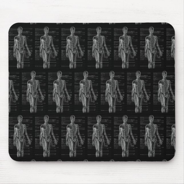 Tapis De Souris Graphique Médicale de l'anatomie humaine (Devant)
