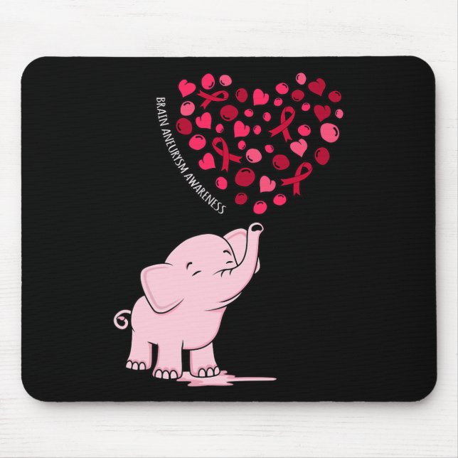 Tapis De Souris Graphique Mois de sensibilisation à l'neurysme cér (Devant)