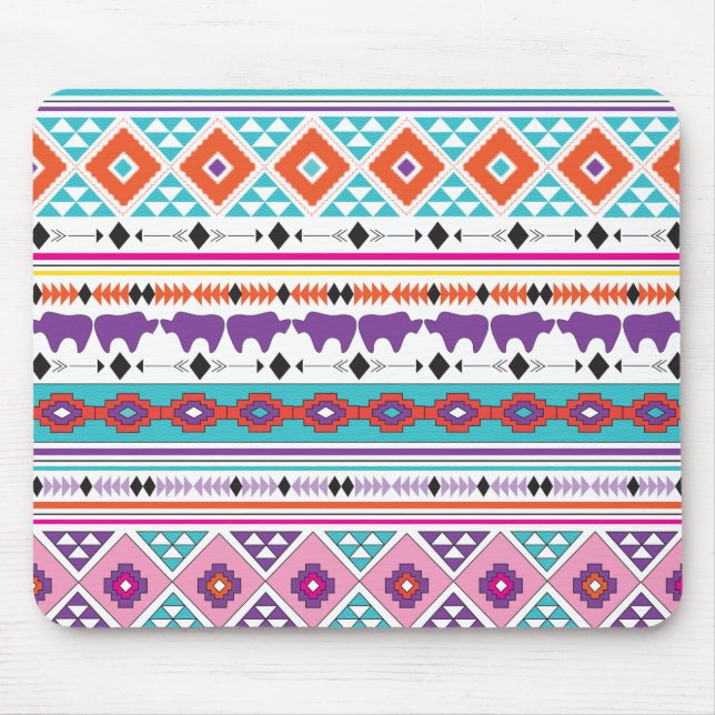 Tapis De Souris Graphique motif de la tribu Aztec (Devant)
