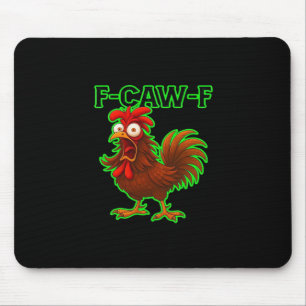 Tapis De Souris Graphique Rétro Classique de Poulet F-Caw-F