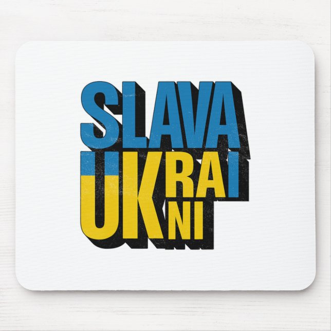 Tapis De Souris Graphique Slava Ukraïni  (Devant)