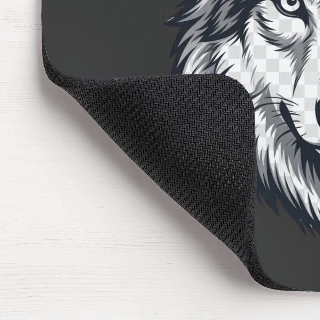 Tapis de souris graphique tête de loup solitaire f (Coin)