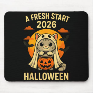 Tapis De Souris Graphisme de chat fantôme Halloween - Nouveau Dépa