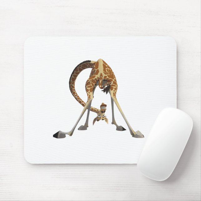 Tapis De Souris Graphisme de girafe amusant – Design d'animal mign (Avec souris)