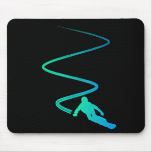 Tapis De Souris Graphisme de snowboard moderne