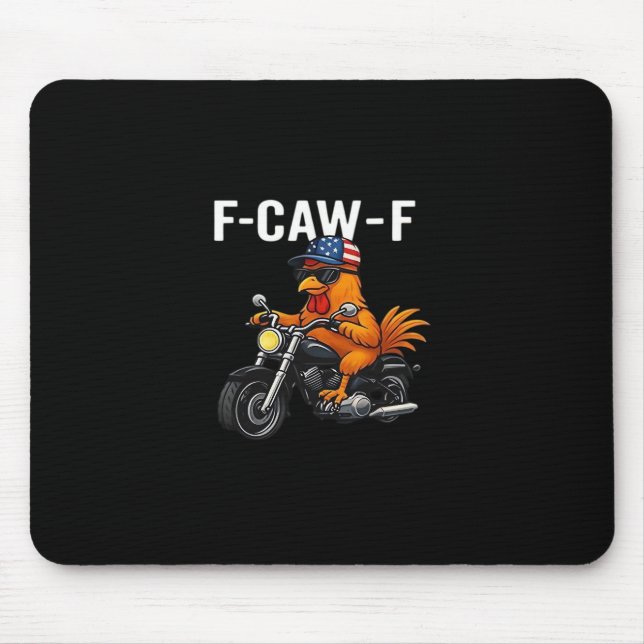 Tapis De Souris Graphisme esthétique classique de poulet F-Caw-F (Devant)