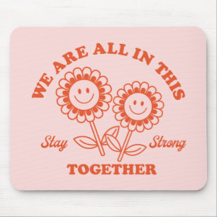 Tapis De Souris Graphisme Fleur Joyeux Retro