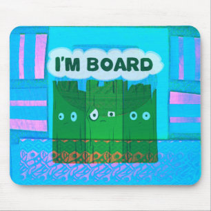Tapis De Souris Graphisme Inspirant Drôle : Texte Art Je Suis Ennu