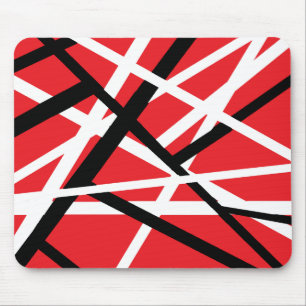 Tapis De Souris graphisme rouge, noir et blanc
