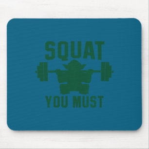 Tapis De Souris Graphisme vert squat vous devez musculation premiu