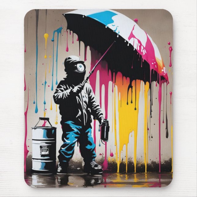 Tapis De Souris Gras Graffiti Design enfant (Devant)