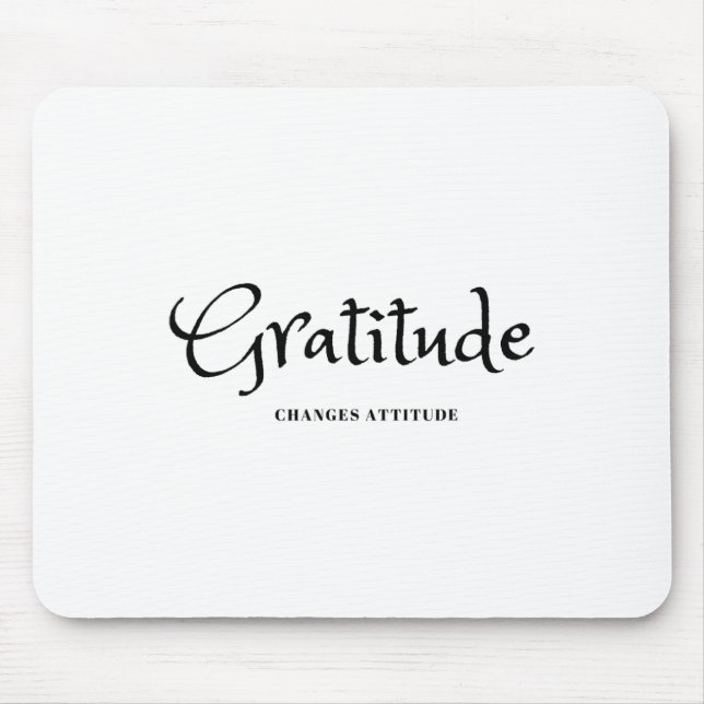Tapis De Souris Gratitude Changements Attitude Thanksgiving Fall S (Devant)