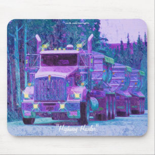 Tapis De Souris Gravel Hauling Camion Autoroute Conduite Art Mouse