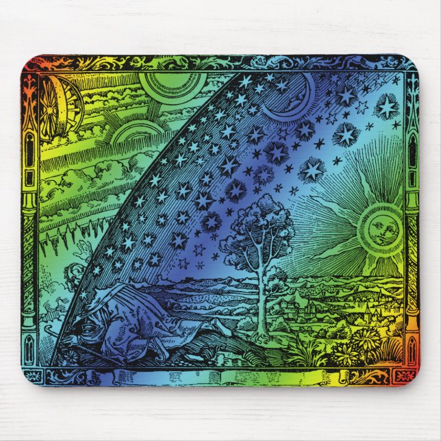 Tapis De Souris Gravure Flammarion Ciel et Terre (Devant)