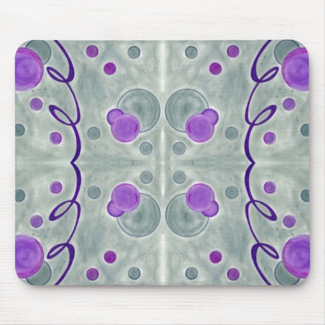 Tapis De Souris Gray Globes Blanket Mousepad (Devant)