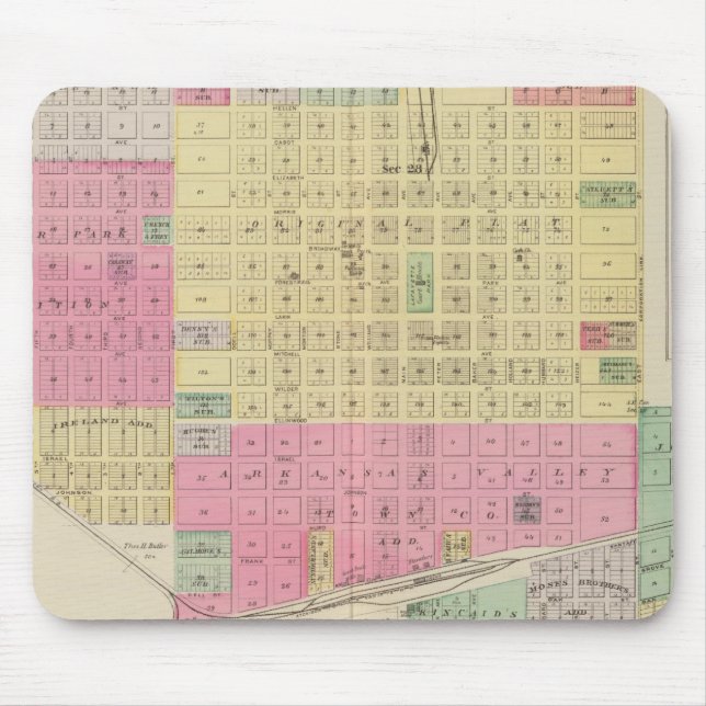 Tapis De Souris Great Bend, Albert, Kansas (Devant)