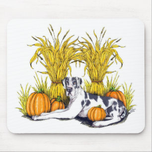 Tapis De Souris Great Dane Harlequin Harvest UC
