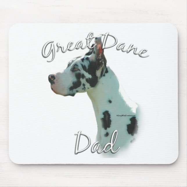 Tapis De Souris Great Dane (harlequin) Papa 2 (Devant)
