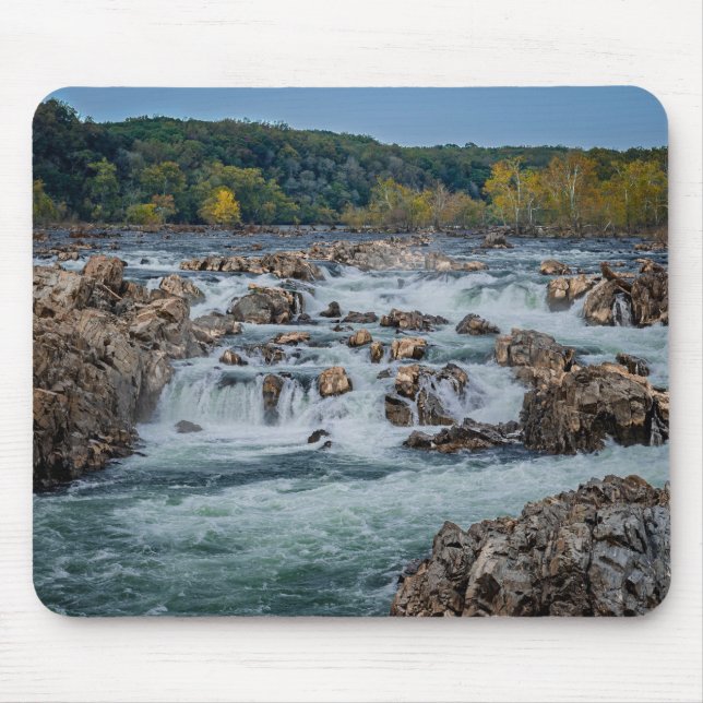 Tapis de souris Great Falls Potomac River Rapids – (Devant)