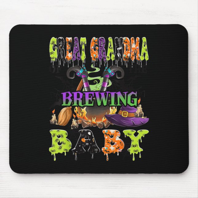 Tapis De Souris Great Grandma Of The Brewing Baby Halloween Baby S (Devant)