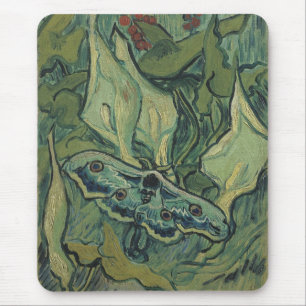 Tapis De Souris Great Peacock Moth by Vincent van Gogh