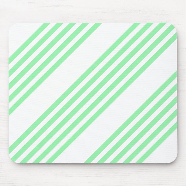 Tapis De Souris Green and white five stripes pattern (Devant)