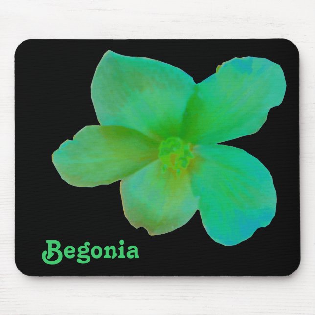 Tapis De Souris Green Begonia Personnalisable Mousepad (Devant)