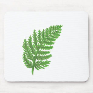 Tapis De Souris Green Fern, green foliage, botanical pattern