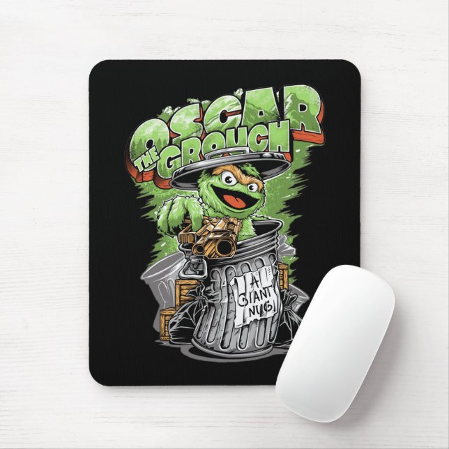 Tapis De Souris Green Garbage Monster  (Avec souris)