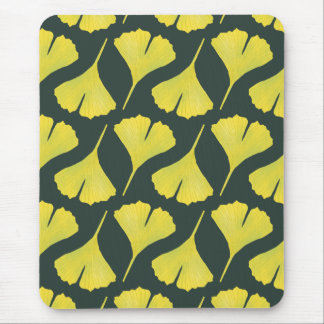 Tapis De Souris Green Gingko Leaf Nature Lover Motif botanique