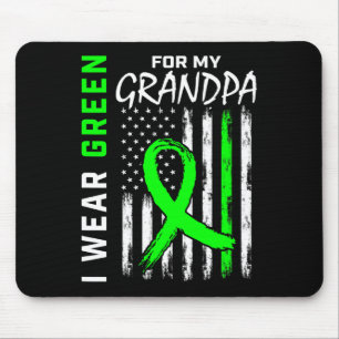 Tapis De Souris Green Grand-pa Maladie du rein Cérébral Palsy Awar