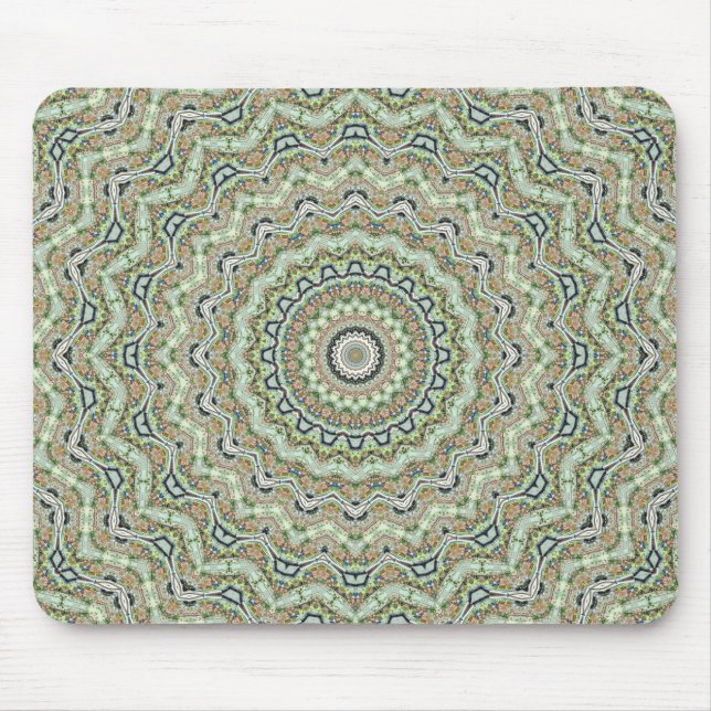 Tapis De Souris Green Kaleidoscope (Devant)