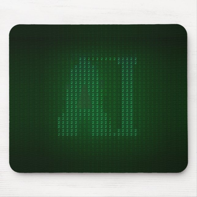 Tapis De Souris Green mousepad with a hidden message about AI. (Devant)