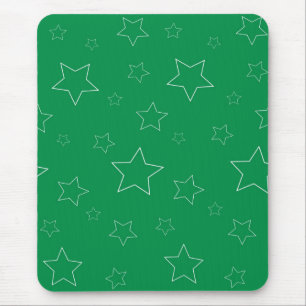 Tapis De Souris Green Stars Mousepad