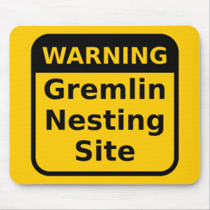 Tapis De Souris Gremlin Avertissement Mousepad