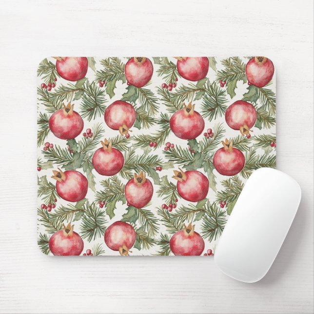 Tapis De Souris Grenade Fruit Rouge (Avec souris)