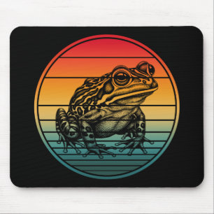 Tapis De Souris Grenouille Amphibie Crapaud Rétro Vintage