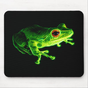 Tapis De Souris Grenouille arboricole électrique vert néon - Des a