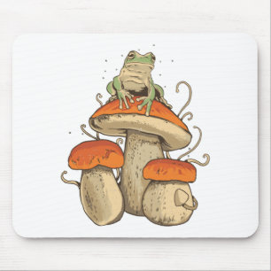 Tapis De Souris Grenouille avec champignons