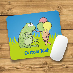 Tapis de souris grenouille avec glace