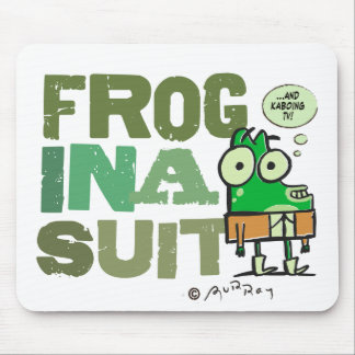 Tapis De Souris Grenouille dans un costume Mousepad
