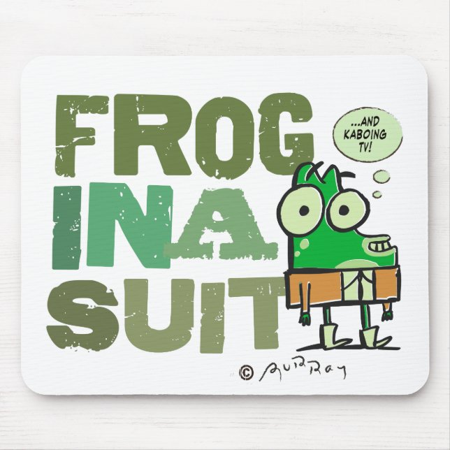 Tapis De Souris Grenouille dans un costume Mousepad (Devant)