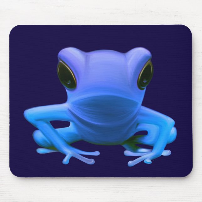 Tapis De Souris Grenouille d'arbre bleue (Devant)
